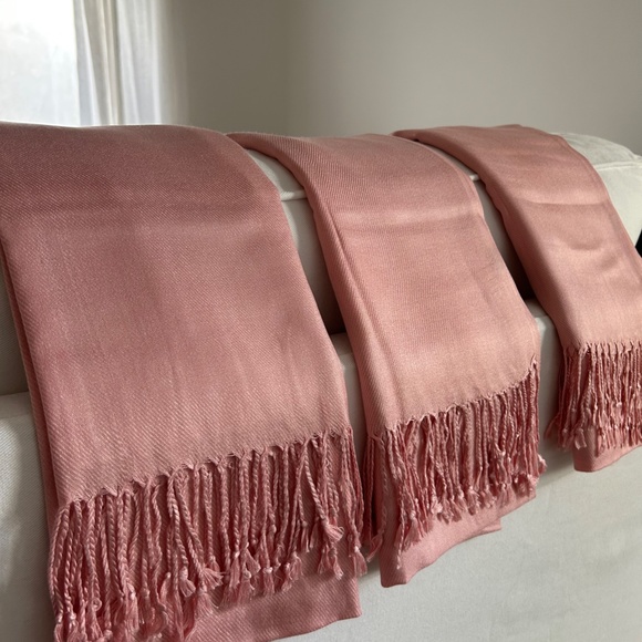 Pink Pashminas ~ 3 for $12 - Picture 1 of 2